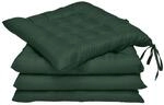Beautissu 4er Set Stuhlkissen mit B&auml;ndern Indoor & Outdoor Auflagen St&uuml;hle |...
