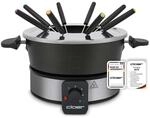 Cloer 6679 Fondue f&uuml;r 8 Personen, farbige Gabeln 1,5 Liter, 1000W | Fleisch-, K&auml;se-