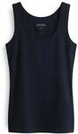 OPUS Damen Top | Tanktop IMILIA Slim aus BCI Cotton Mix Simply Blue, 36