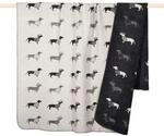 Pad Home Wohndecke Dackel Grau Kuscheldecke Hunde Tiere Decke Wendeoptik 150 cm...