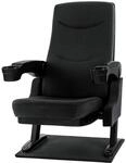 Stagecaptain CS-600BK Movieking Kinosessel (Relaxsessel, klappbarer Sitz, 2 x