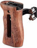 SMALLRIG Universal Wooden Handle mit Threaded Holes und Cold Shoe Holder