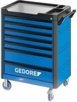 GEDORE WHL-L7 workster highline Werkzeugwagen unbest&uuml;ckt, blau &ndash; Rollbarer
