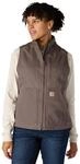 Carhartt Damen Relaxed Fit Washed Duck Sherpa Lined Weste, Braungrau, XS