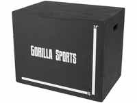 GORILLA SPORTS® Plyo Box - mit 3 Sprunghöhen, 76x51x60,5cm, bis 500 kg...