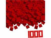 Simba 104114117 - Blox, 1000 rote Bausteine für Kinder ab 3 Jahren, 4er Steine, im