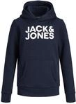 JACK & JONES Jungen Jjecorp Logo Sweat Hood Ss19 Noos Jr Kapuzenpullover, Blau(navy