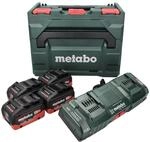 metabo Basis-Set 4 x LiHD 10 Ah ASC 145 Duo + mB &ndash; 685143000 &ndash; Akkuset f&uuml;r