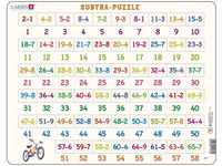 Larsen AR7 Mathe-Puzzle, Subtraktion von 1-65 für Kinder ab 6 Jahren - 58...