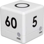 TFA Dostmann Digitaler Cube Timer, Zeitw&uuml;rfel, Stoppuhr, 6 x 6 x 6 cm, wei&szlig;,