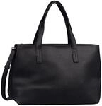 TOM TAILOR Marla Damen Shopper Umh&auml;ngetasche Rei&szlig;verschluss Mittelgro&szlig; Schwarz