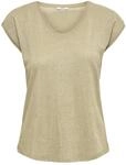ONLY Damen Einfarbige Kurzarm Bluse Basic Rundhals Ausschnitt Blusen T-Shirt Blouse