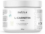 Nutri + L-Carnitin Pulver - 100% reines Carnitin Tartrat Pure Powder 250 g - 3000mg