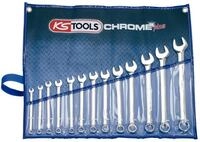 KS Tools 518.0643 CHROMEplus Ringmaulschl&uuml;ssel-Satz, abgewinkelt, 13-tlg.