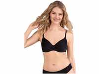 Naturana Damen Padded Spacer Bra 7152 Gepolsterter BH, Black, 38C