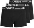 JACK & JONES Herren Sense Trunks 3-Pack Boxershorts, Black 1, M EU