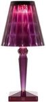 Kartell Big Battery, Tischlampe, Pflaume, Direktstromversorgung, 37,3 x 17 cm