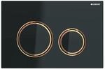 - Geberit Bet&auml;tigungsplatte schwarz matt Sigma21 f&uuml;r Doppelsp&uuml;lung Rotgold -