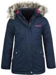 Trollkids Girls Oslo Coat XT 164, Navy/pink
