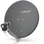 DUR-line 4 Teilnehmer Set - Qualit&auml;ts-Alu-Satelliten-Komplettanlage - Select
