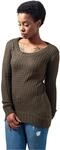 Urban Classics Damen Ladies Long Wideneck Sweater