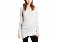 Urban Classics Damen Damen Long Wideneck Sweater Pullover, Navy, X-Large, Weiß