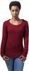 Urban Classics Damen Damen Long Wideneck Sweater, Rot (Burgund 606), M