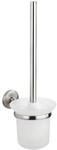 WENKO WC-Garnitur Cuba Matt, B&uuml;rstenhalter aus satiniertem Glas mit hygienischer
