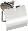 WENKO Turbo-Loc Toilettenpapierhalter mit Deckel Orea Shine, Befestigen ohne...