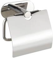 WENKO Toilettenpapierhalter Mod. Turbo-Loc Orea mit Deckel einfache Klebemontage ohne