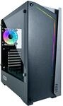 AZZA Apollo 430B-DF2 Tower-Geh&auml;use, schwarz/grau, Tempered Glass, ATX Mid-Tower