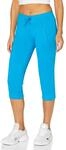 Urban Classics Damen Ladies French Terry Capri Hose, per Pack T&uuml;rkis (Turquoise