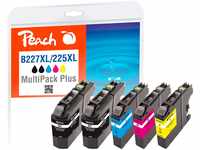 Peach B221/223/225/227/229 Spar Plus Pack Druckerpatronen XL (2xBK, C, M, Y) ersetzt