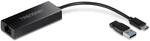 TRENDnet, TUC-ET2G, 2,5G USB-C auf RJ-45 Ethernet-Adapter, 2-in-1-Adapter kompatibel