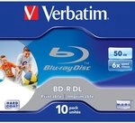 Verbatim BD-R Single Layer, Blu-Ray-Disk 50 GB - 6-fache Brenngeschwindigkeit -