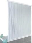 WENKO Duschrollo 132 x 240 cm, Schnelltrocknendes Rollo, Wasserdicht, Pflegeleicht,