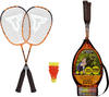 Talbot-Torro Speed-Badminton Set Speed 2200, 2 leichte Rackets, 2 windstabile Bälle,