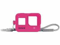 GoPro Hülle + Trageband für HERO8 Black - Electric Pink (Offizielles Zubehör) Rosa