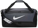Nike Unisex Erwachsene Brasilia Medium Sporttasche, Flint Grey/Black/White, One Size