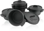 BBQ-Toro Mini Dutch Oven Set (6 St&uuml;ck) &Oslash; 11 cm | Schwarz | bereits...