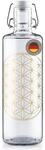 soulbottles Glas Trinkflasche 1L Flower of Life &bull; Blume des Lebens Design &bull;