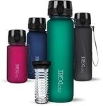 720&deg;DGREE Trinkflasche 1l uberBottle softTouch +Fr&uuml;chtebeh&auml;lter - BPA-Frei -