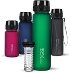 720&deg;DGREE Trinkflasche 1l uberBottle softTouch +Fr&uuml;chtebeh&auml;lter - BPA-Frei -