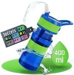 boddels Kinder Trinkflasche mit Strohhalm und rutschfestem Griff | 400 ml 