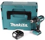 Makita DHP 485 T1J 18 V Li-Ion Akku Schlagbohrschrauber im Makpac + 1 x 5,0 Ah...