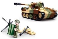 WWII - Mittlerer Deutscher Panzer [M38-B0859], Spielset, Klemmbausteine, Soldaten,