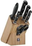 ZWILLING Professional S Messerblock mit Messer 7-teilig, Rostfreier Spezialstahl,