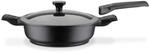 GSW 167833 Easy Click Schmorpfanne mit Glasdeckel, 1 abnehmbarer Stielgriff / 2