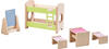 HABA 303836 - Little Friends – Puppenhaus-Möbel Kinderzimmer für Geschwister ,
