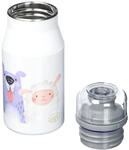 alfi KIDS BOTTLE 400ml, cute animals, Kindertrinkflasche aus Edelstahl, absolut dicht